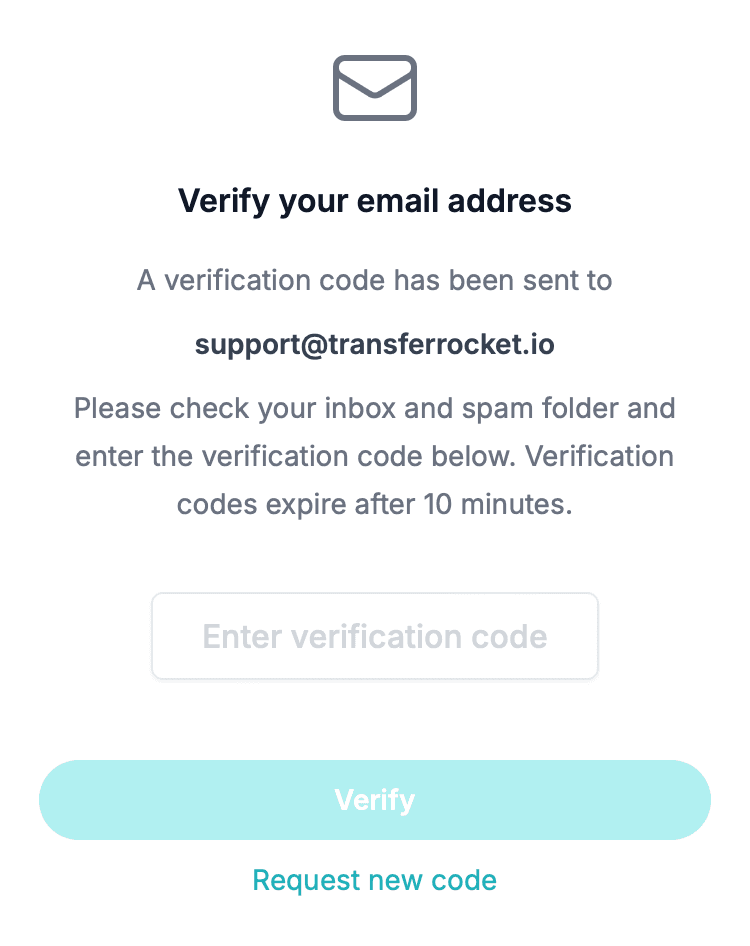 Verify email